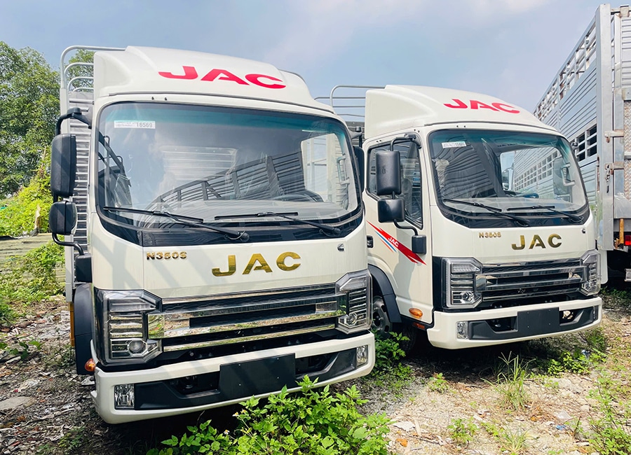 Xe Tải Jac N350S Pro E5A 3.5 Tấn Thùng Mui Bạt 4.4 Mét