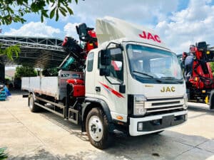 Xe Tải Jac N900 Gắn Cẩu Gập Palfinger